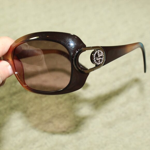 Giorgio Armani GA 654/S 973DE Ombre Brown Rhinestone 57 [] 17 130 Sunglasses